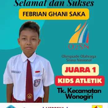 Juara 1 O2SN Kids Atletik Tingkat Kecamatan 2024